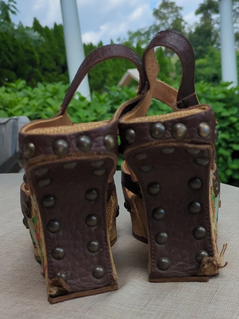 Vintage MARNI bird block Heels